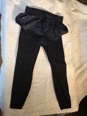 2 in 1 shorts with leggings Athleta